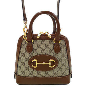 Gucci Horsebit 1955 Top Handle Bag Brown